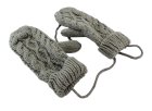 Dūraiņi cimdi ar vilnas oderi, Pelēki | Mittens with Fleece Lining