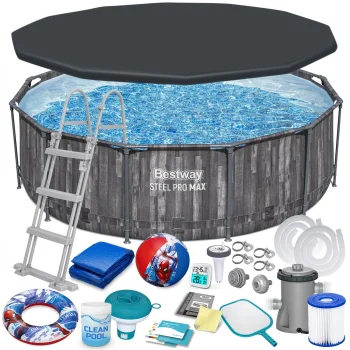 Bestway 5614X Power Steel karkasa baseins 366x100 cm ar piederumiem