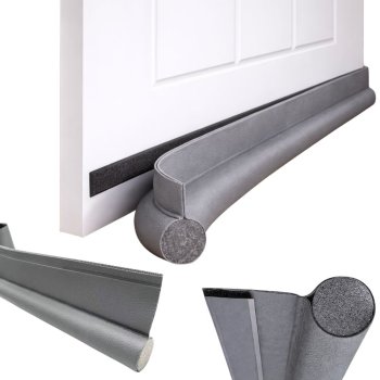 Pašlīmējošs durvju blīvējums pret caurvēju un troksni, 96 cm, pelēks