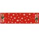 Ruhhy 22484 Christmas Table Runner with Gnomes, 150x40 cm, Red