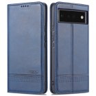 Google Pixel 6 Pro AZNS Leather Stand Case Cover with Card Slots, Blue | Чехол для Телефона Кабура Книжка