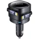 Auto Lādētājs Baseus Enjoyment Max 60W ar 2x Izvelkamiem USB-C Vadiem - Melns | Phone Car Charger
