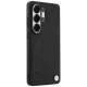 BMW Leather Hot Stamp MagSafe vāciņš priekš Samsung Galaxy S26 Ultra, melns