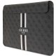 Guess 16\" klēpjdatora vāciņš 4G Printed Stripes, melns