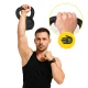 Čuguna svarbumba kettlebell 4FIZJO 16 kg, melna