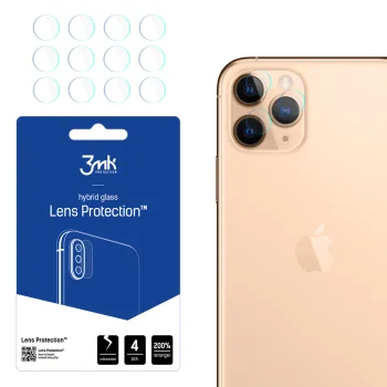 Гибридное защитное стекло для камеры 3mk Lens Protection™ на iPhone 11 Pro