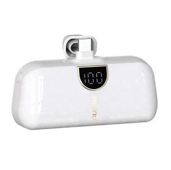 Повербанк Dudao K20SC 5000мАч мини 2x USB-C - белый