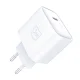 3mk Rayo 20W USB-C PD3.0 tīkla lādētājs ar 60W kabeli - Balts