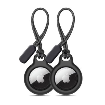 Tech-Protect Rough 2 gab. maciņš Apple AirTag, Melns