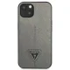 Чехол Guess Saffiano Triangle Logo для iPhone 14 Plus - Серебристый
