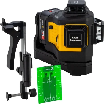 Līniju lāzers STABILA LAX 600 G 12 V, 3 x 360°, zaļš stars