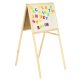 Children\'s Double-sided Magnetic Wooden Drawing Board with Accessories, 43x50x84 cm