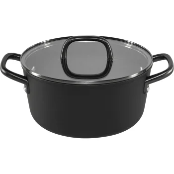 Cooking Pot with Glass Lid ZWILLING Milano, 24 cm, Black