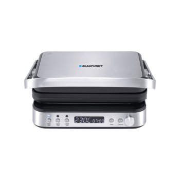 Blaupunkt GRS901 Electric Grill, 3-in-1 Contact Grill and Waffle Maker, black, silver