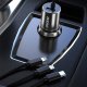 Dudao 3in1 USB Car Charger 3,4A Built-in Cable Lightning / USB Type C / micro USB, Black | Automašīnas Lādētājs