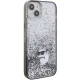 Чехол Karl Lagerfeld для iPhone 15 Plus Liquid Glitter, прозрачный