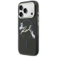 Karl Lagerfeld IML Choupettes Karl Script Case for iPhone 17 Pro, Black