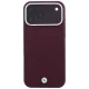 Чехол BMW Sign Deboss Quilted Metal Logo MagSafe для iPhone 18 Pro Max / 17 Pro Max, бордовый