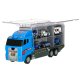 Transporter Truck with Launcher and 6 Metal Police Cars