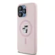 Karl Lagerfeld iPhone 15 Pro vāciņš Silicone Karl & Choupette MagSafe, rozā