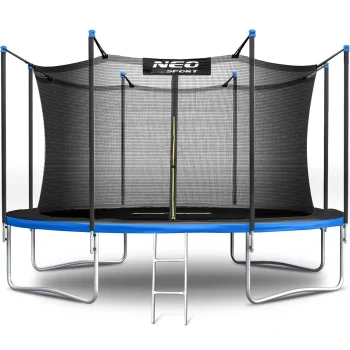 Dārza batuts 435 cm (14 ft) ar iekšējo tīklu un kāpnēm Neo-Sport