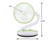 Bezvadu saliekams galda ventilators ar LED lampu, 5W, zaļš