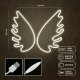 LED neona izkārtne Spārni Forever Light FPNE09X, silti balta