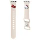 Ремешок Hello Kitty Silicone Kitty Head для Apple Watch 38/40/41 мм, бежевый