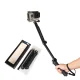 3 vienā monopods-stativs ar pašfoto kātu GoPro kamerām – melns