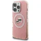 Karl Lagerfeld IML Glitter Karl & Choupette MagSafe vāciņš iPhone 16 Pro Max, Rozā