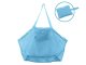 Large Mesh Beach Bag XXL Foldable Tote for Travel and Shopping, Blue