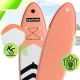 AquaPaddle SUP dēlis 320 cm, komplekts ar airi, pumpi un mugursomu, 180 kg