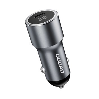 Dudao R14 USB‑C 30W PD auto lādētājs – sudraba | Phone Car Charger