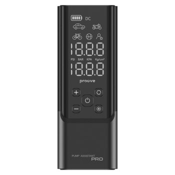 Portable Tire Inflator Proove Pump Assistant Pro, Cordless Air Compressor, black
