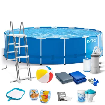 Intex 28242 Frame Pool 457 x 122 cm, 18-in-1 Set