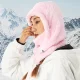 Лыжная балаклава Qunature Arctic Velvet, размер L, розовая