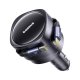 Auto Lādētājs Baseus Enjoyment Max 60W ar 2x Izvelkamiem USB-C Vadiem - Melns | Phone Car Charger