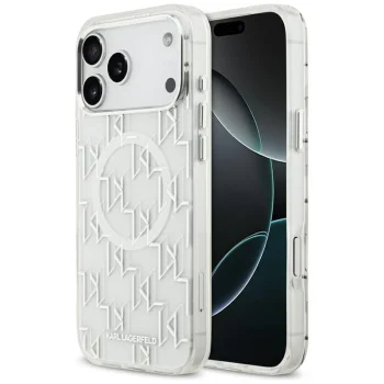 Чехол Karl Lagerfeld IML KL Monogram MagSafe для iPhone 17 Pro Max - Белый