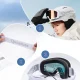 Qunature Ski Goggles for Adults, White