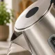 Elektriskā tējkanna 1.7L 1850-2200W, nerūsējošais tērauds, sudraba