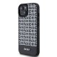 DKNY iPhone 15 / 14 / 13 Case Leather Printed Pattern MagSafe, Black