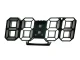 Electronic LED Alarm Clock with Thermometer, Black