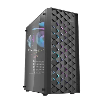 Datora korpuss Darkflash DK351 + 4 RGB ventilatori, melns