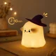 Силиконовый светодиодный ночник Привидение, RGB, сенсорный, с...