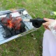 Manual BBQ Air Blower for Grill and Fireplace AG287, Black