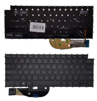 Dell XPS 9500 / 9510 / 9700 klaviatūra, US izkārtojums, ar apgaismojumu