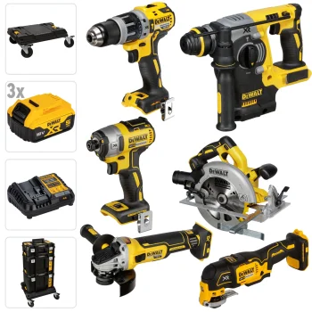 Набор аккумуляторных инструментов DeWalt DCK685P3T-QW 18V XR (6 шт., 3x 5.0Ah)