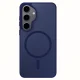 Чехол 3mk Smoke MagCase для Samsung Galaxy S25, синий полупрозрачный