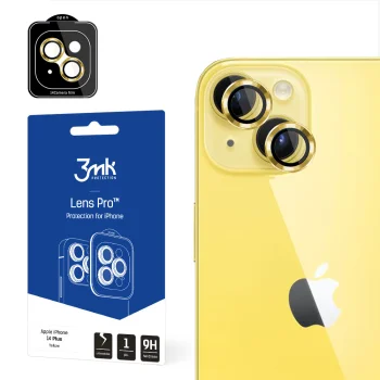 Защитное стекло для камеры 3mk Lens Protection Pro Apple iPhone 14 Plus, Желтое