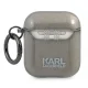 Karl Lagerfeld Choupette Head austiņu maciņš priekš AirPods 1/2 KLA2UCHGK, melns